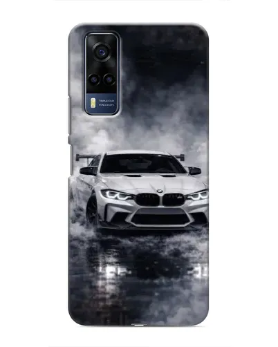 Чехол для Vivo Y51 (2020) с картинкой «BMW сквозь туман» Чехол для Vivo Y51 (2020) с картинкой «BMW сквозь туман»