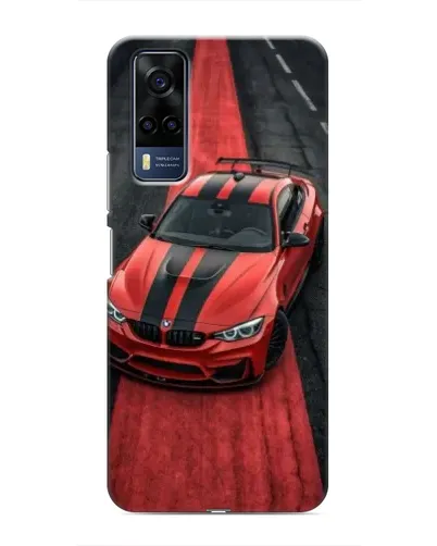 Чехол для Vivo Y51 (2020) с картинкой «BMW на красной дорожке» Чехол для Vivo Y51 (2020) с картинкой «BMW на красной дорожке»
