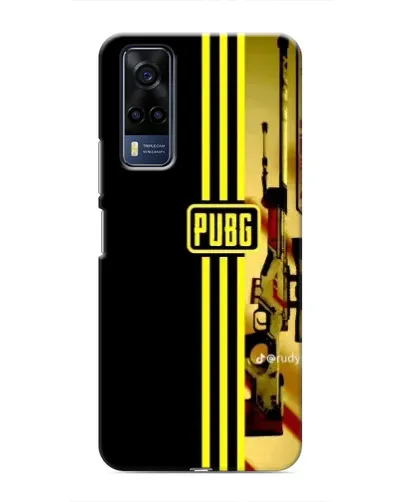 Чехол для Vivo Y51 (2020) с картинкой «PUBG — камуфляжный шлем»