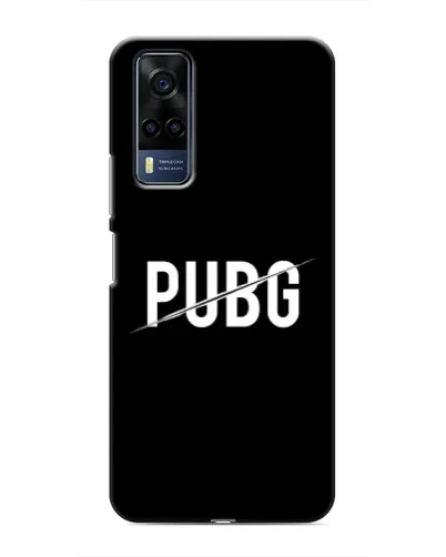 Чехол для Vivo Y51 (2020) с картинкой «PUBG — белый логотип»