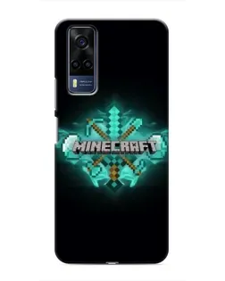 Чехол для Vivo Y51 (2020) с картинкой «Minecraft Diamond лого»