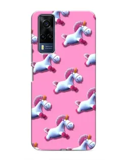 Чехол для Vivo Y51 (2020) с картинкой «Единороги на розовом» Чехол для Vivo Y51 (2020) с картинкой «Единороги на розовом»