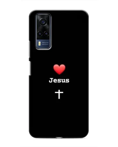 Чехол для Vivo Y51 (2020) с картинкой «Сердце - Jesus» Чехол для Vivo Y51 (2020) с картинкой «Сердце - Jesus»