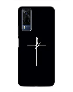 Чехол для Vivo Y51 (2020) с картинкой «Тонкий крест» Чехол для Vivo Y51 (2020) с картинкой «Тонкий крест»