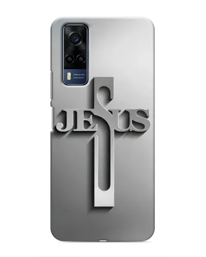 Чехол для Vivo Y51 (2020) с картинкой «Металлический крест Jesus» Чехол для Vivo Y51 (2020) с картинкой «Металлический крест Jesus»