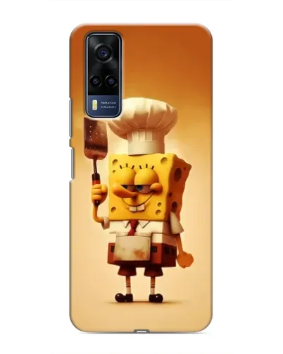 Чехол для Vivo Y51 (2020) с картинкой «Губка Боб повар»