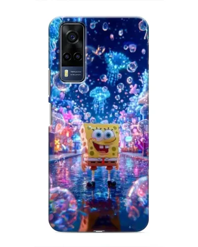 Чехол для Vivo Y51 (2020) с картинкой «Неоновый океан»