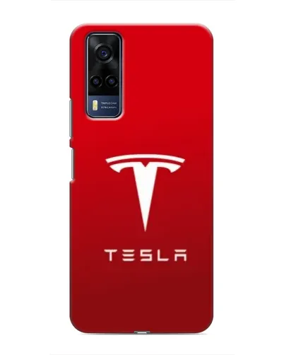 Чехол для Vivo Y51 (2020) с картинкой «Tesla Red Classic»