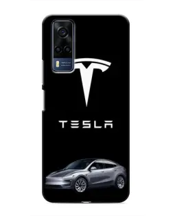 Чехол для Vivo Y51 (2020) с картинкой «Tesla Model Y» Чехол для Vivo Y51 (2020) с картинкой «Tesla Model Y»