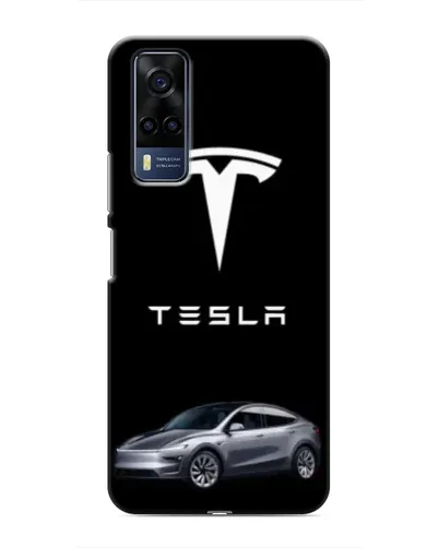 Чехол для Vivo Y51 (2020) с картинкой «Tesla Model Y»