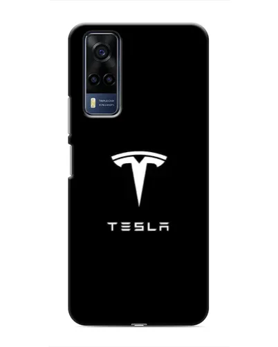 Чехол для Vivo Y51 (2020) с картинкой «Tesla White Logo»