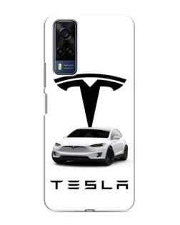 Чехол для Vivo Y51 (2020) с картинкой «Tesla White Style» Чехол для Vivo Y51 (2020) с картинкой «Tesla White Style»
