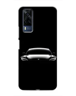 Чехол для Vivo Y51 (2020) с картинкой «Фары Tesla Night» Чехол для Vivo Y51 (2020) с картинкой «Фары Tesla Night»