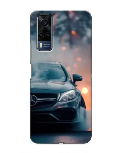 Чехол для Vivo Y51 (2020) с картинкой «Mercedes — ночной город» Чехол для Vivo Y51 (2020) с картинкой «Mercedes — ночной город»