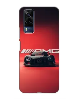 Чехол для Vivo Y51 (2020) с картинкой «Mercedes AMG — красная линия»