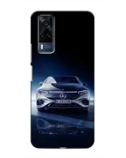 Чехол для Vivo Y51 (2020) с картинкой «Ночной Mercedes EQ»