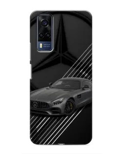 Чехол для Vivo Y51 (2020) с картинкой «Mercedes AMG — графика»