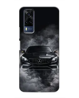 Чехол для Vivo Y51 (2020) с картинкой «Mercedes в дыму»