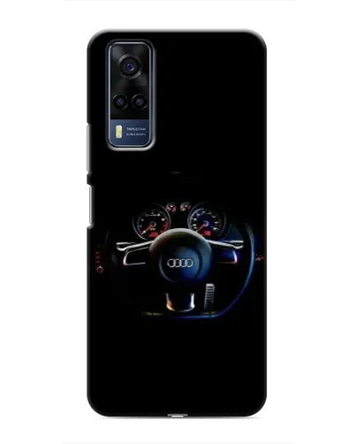 Чехол для Vivo Y51 (2020) с картинкой «Салон Audi — руль»