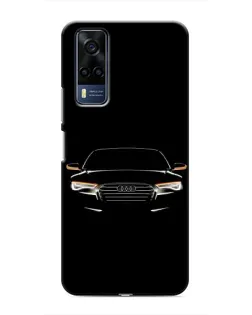Чехол для Vivo Y51 (2020) с картинкой «Audi — ночной контур»