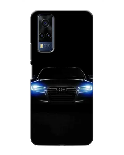Чехол для Vivo Y51 (2020) с картинкой «Audi в неоне»