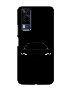 Чехол для Vivo Y51 (2020) с картинкой «Взгляд Audi в темноте»