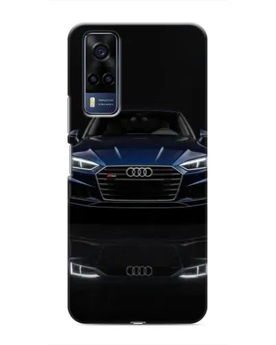 Чехол для Vivo Y51 (2020) с картинкой «Audi — ночное отражение»