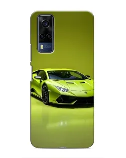 Чехол для Vivo Y51 (2020) с картинкой «Салатовый Lamborghini Huracan»