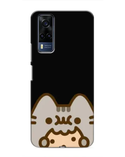 Чехол для Vivo Y51 (2020) с картинкой «Пушин на черном»