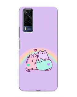 Чохол для Vivo Y51 (2020) з картинкою «Веселкові Пушини» Чохол для Vivo Y51 (2020) з картинкою «Веселкові Пушини»