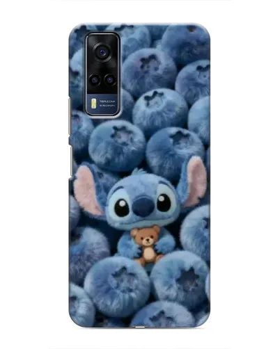 Чехол для Vivo Y51 (2020) с картинкой «Стич и голубика» Чехол для Vivo Y51 (2020) с картинкой «Стич и голубика»
