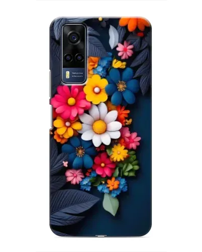 Чехол для Vivo Y51 (2020) с картинкой «Цветочная феерия»