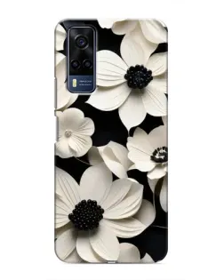 Чехол для Vivo Y51 (2020) с картинкой «Объемные белые цветы» Чехол для Vivo Y51 (2020) с картинкой «Объемные белые цветы»
