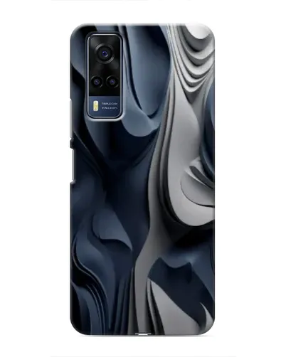 Чехол для Vivo Y51 (2020) с картинкой «Объемные синие складки» Чехол для Vivo Y51 (2020) с картинкой «Объемные синие складки»