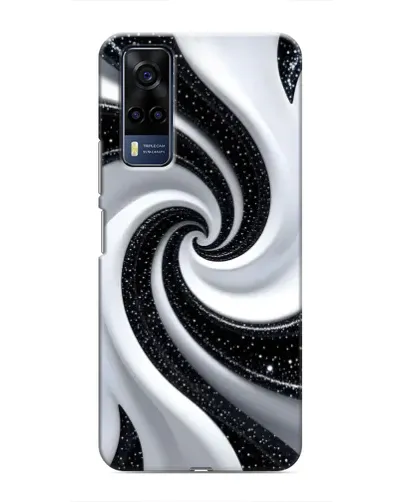Чехол для Vivo Y51 (2020) с картинкой «Черно-белая спираль» Чехол для Vivo Y51 (2020) с картинкой «Черно-белая спираль»