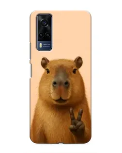 Чехол для Vivo Y51 (2020) с картинкой «Капибара виктория» Чехол для Vivo Y51 (2020) с картинкой «Капибара виктория»