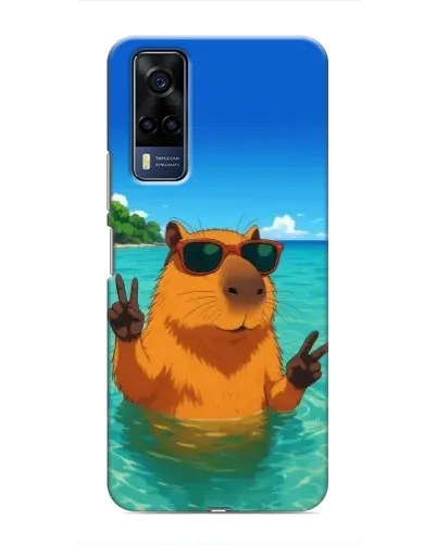 Чехол для Vivo Y51 (2020) с картинкой «Морская капибара»