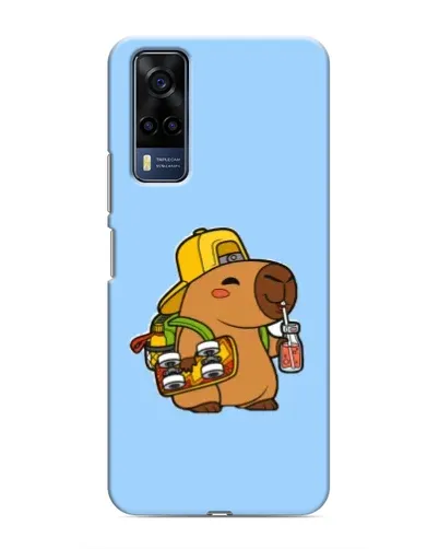 Чехол для Vivo Y51 (2020) с картинкой «Капибара на скейте»