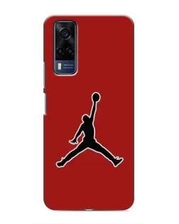 Чехол для Vivo Y53S с картинкой «Jordan Red Back»