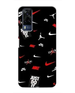 Чехол для Vivo Y53S с картинкой «Nike Mix Pattern»