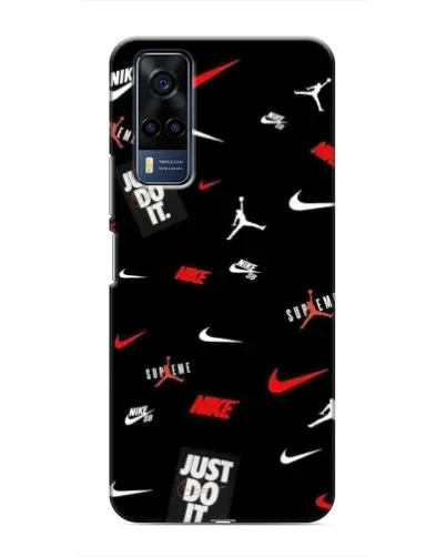 Чехол для Vivo Y53S с картинкой «Nike Mix Pattern»