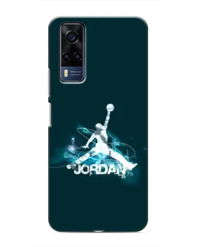 Чехол для Vivo Y53S с картинкой «Jordan Blue Fire»