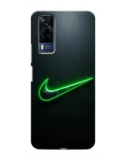 Чехол для Vivo Y53S с картинкой «Неоновый контур Nike» Чехол для Vivo Y53S с картинкой «Неоновый контур Nike»