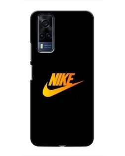 Чехол для Vivo Y53S с картинкой «Золотой логотип Nike»