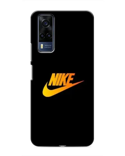 Чехол для Vivo Y53S с картинкой «Золотой логотип Nike»