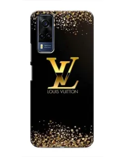 Чехол для Vivo Y53S с картинкой «LV — золотые искры»