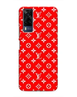 Чехол для Vivo Y53S с картинкой «Яркий паттерн LV»