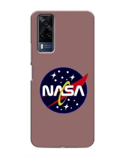 Чехол для Vivo Y53S с картинкой «NASA — ретро космос»