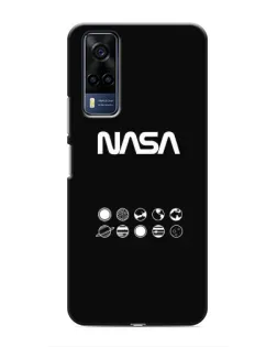 Чехол для Vivo Y53S с картинкой «NASA — технический принт»