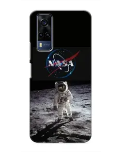 Чехол для Vivo Y53S с картинкой «Астронавт на Луне»